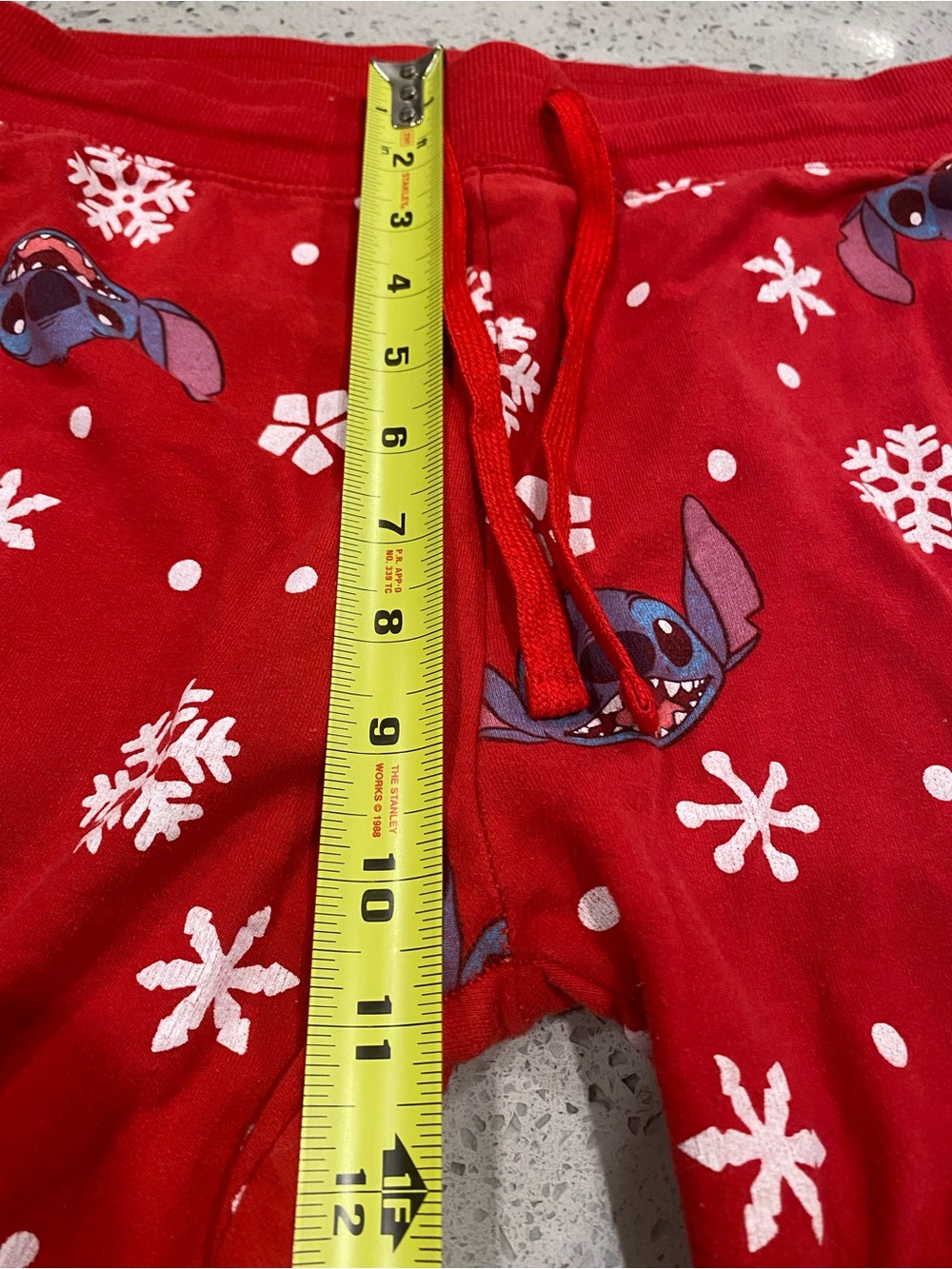 Disney Red Stitch Snowflake Jogger Pants - Picture 8 of 10
